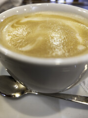 Cup of coffee with milk