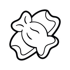 Candy Gummy Line Drawing Illustration