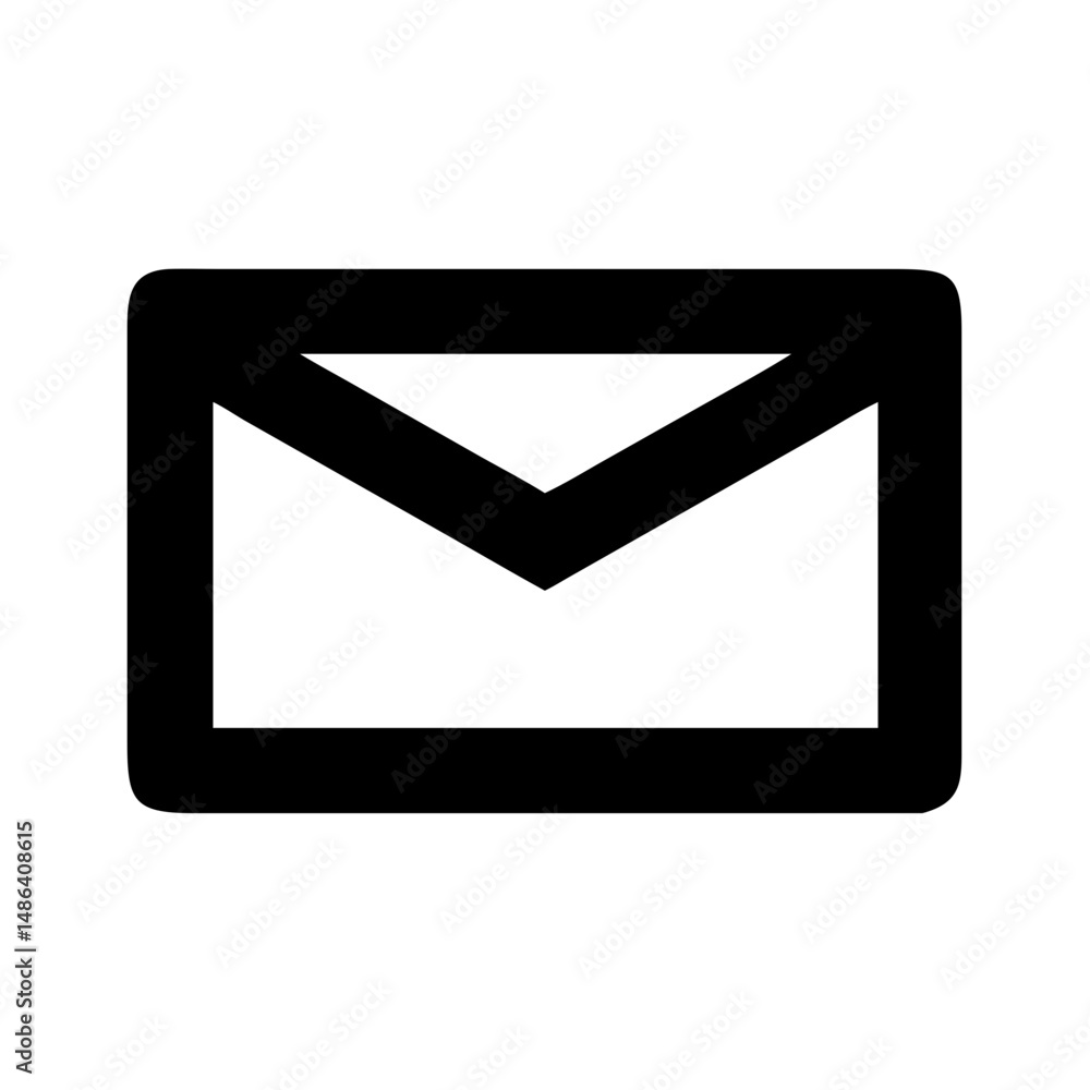 Poster email message icon vector illustration for contact us page and newsletter subscription form design 9