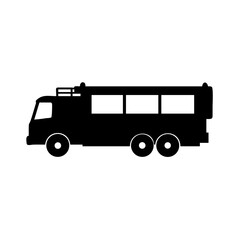 Illustration of black bus transportation vehicle public transport automobile design silhouette