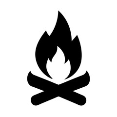 Campfire fire flame bonfire wood burning heat hot danger light camping outdoor nature warm energy