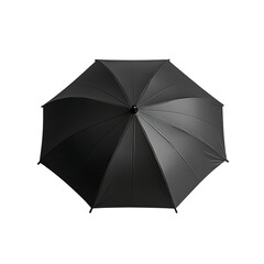 Minimalist Compact Beach Umbrella with a Sleek Fold Isolated on Transparent Background