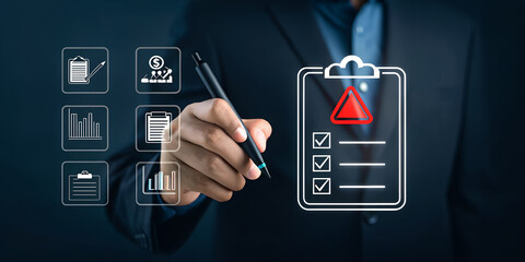 Risk assessment audit checklist compliance and regulatory concept