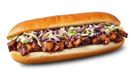 Delicious BBQ Pulled Pork Sandwich with Coleslaw