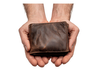 Hand crumpling wallet