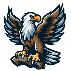 Obraz premium Mascot Animal PNG Clipart Image. Mascot Logo Style Clipart Background.