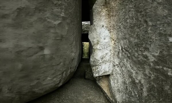 Grey Stone Wall Texture Background