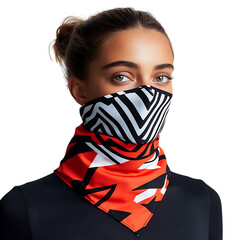 Sport Ready Cooling Bandana with a Breathable Moist Isolated on Transparent Background