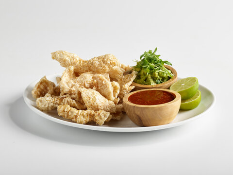 Chicharrones on plate