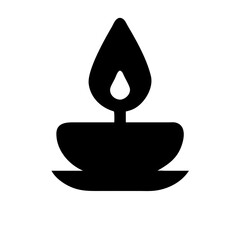 Fototapeta premium Vector graphic of traditional diya oil lamp for diwali festival celebration and decoration
