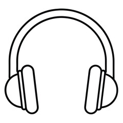 Obraz premium headphones icon on white background