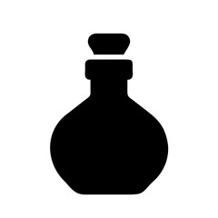 Potion bottle icon vector image for alchemist witchcraft or magic spell liquid container design