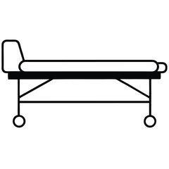 silhouette of a bench