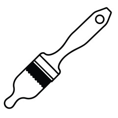 paintbrush isolated on white