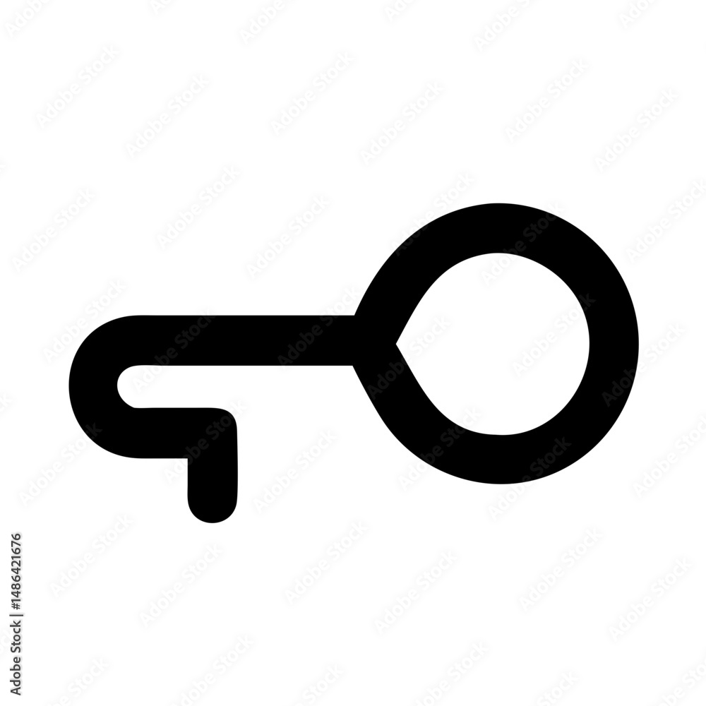 Aufkleber find the perfect key unlock your dreams with our key vector graphic key outline image symbol