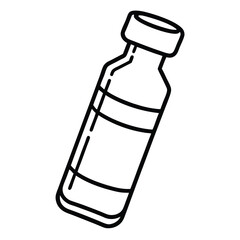 bottle of water isolated