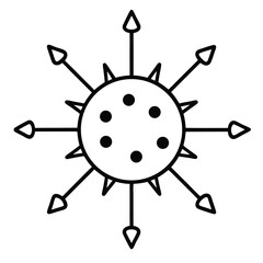 illustration of a sun