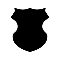 Download high resolution blank black shield vector graphic for security and protection designs needs