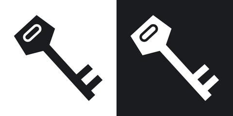 Key icons. flat style design.