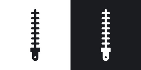 Zip icons. flat style design.