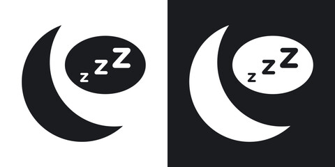 Zzz icons. flat style design.