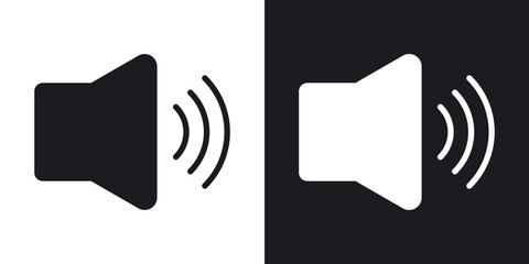 Volume icons. flat style design.