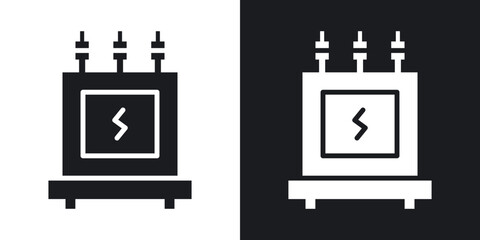Transformer icons. flat style design.