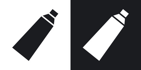 Toothpaste tube icons. flat style design.
