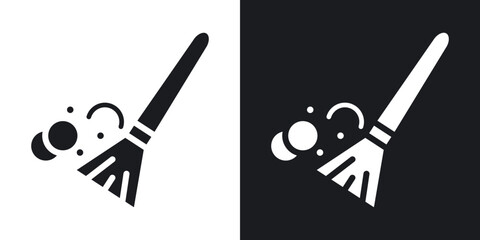 Sweeping icons. flat style design.