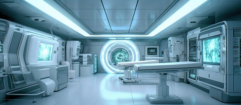 X-ray scanner room hospital room
