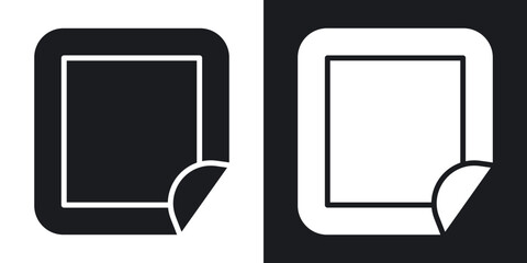 Nicotine patch icons. flat style design.