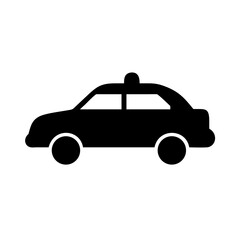 Police car vector graphic illustration emergency vehicle law enforcement public safety auto icon