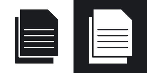 Documents icons. flat style design.