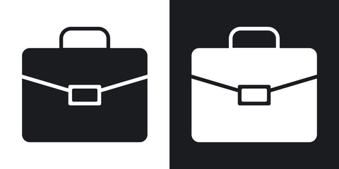 Briefcase icons. flat style design.