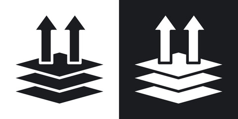 Breathable icons. flat style design.