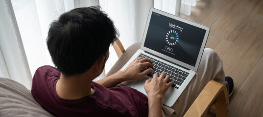 Software update on computer for modish version of device software upgrade