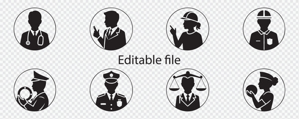 Professional profiles icons