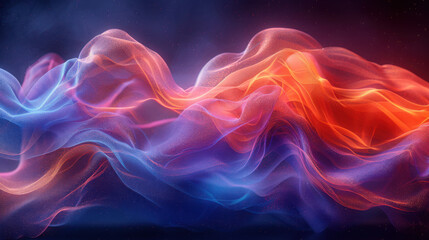 Obraz premium A world where sound takes physical form, with cascading melodies, swirling harmonies, and pulsating rhythms visualized as vibrant, interactive plasma globe sculptures.