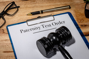 Paternity Test Order Document on Desk – Legal and Medical Determination of Fatherhood