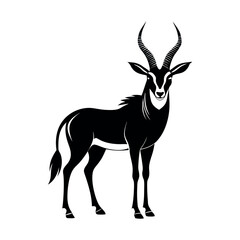 Oryx standing tall silhouette