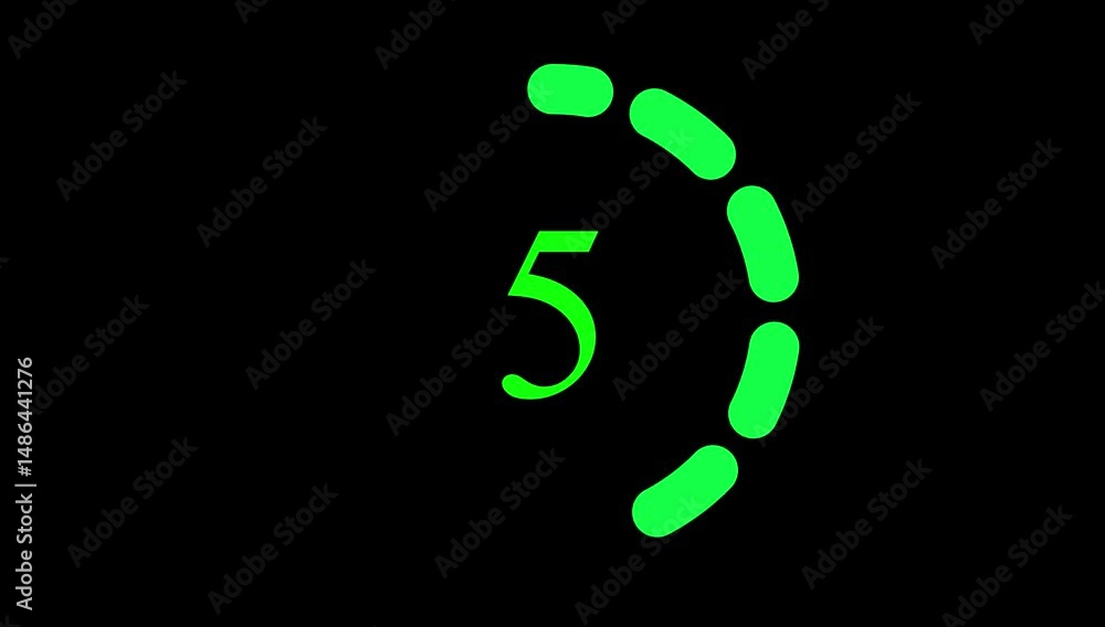 Poster countdown animation from 10 to 0