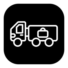 Baggage Truck Vector Icons