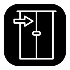 Exit Door Vector Icons