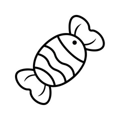 Haribo Gummy Candy Line Art Drawing