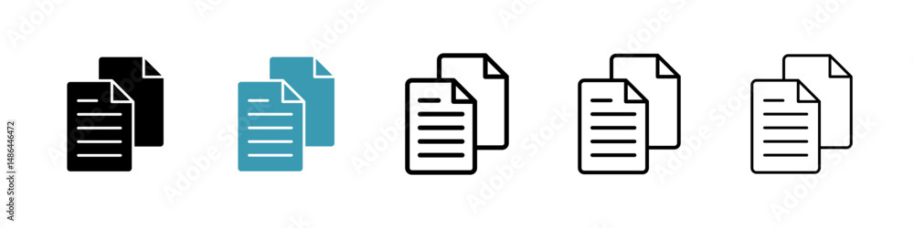 Poster paste icon. thin lines isolated