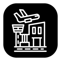 Airport Building Vector Icons
