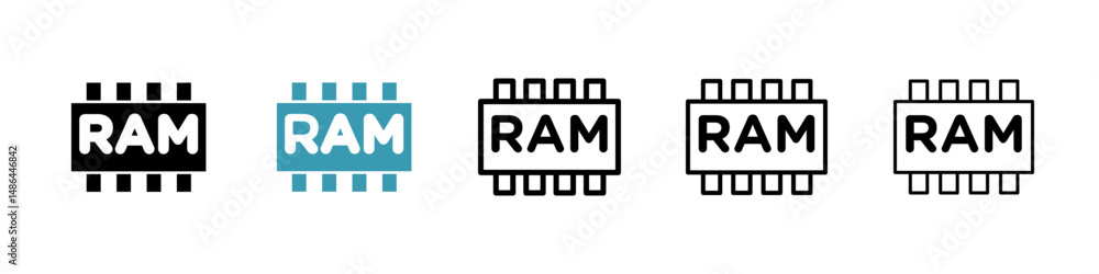 Poster memory icon. thin lines isolated