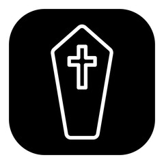 Obraz premium Coffin Vector Icons