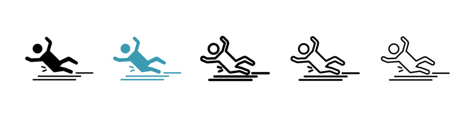 Accident icon. Thin lines isolated