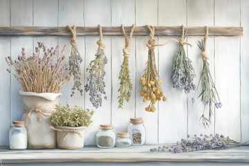 lavender in a vase